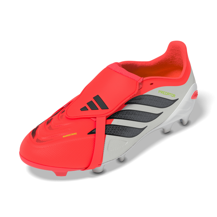 Adidas Predator League Fold-Over Tongue Jnr FG Football Boots (Lucid Red/Core Black/Cloud White)