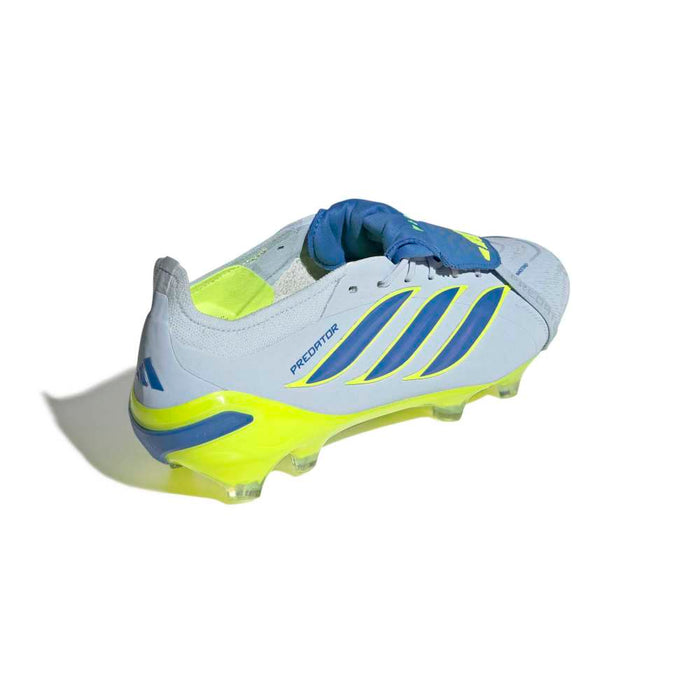 Adidas Predator Elite Fold-Over Tongue FG Football Boots (Crystal Sky/Ray Blue/Team Solar Yellow 2)