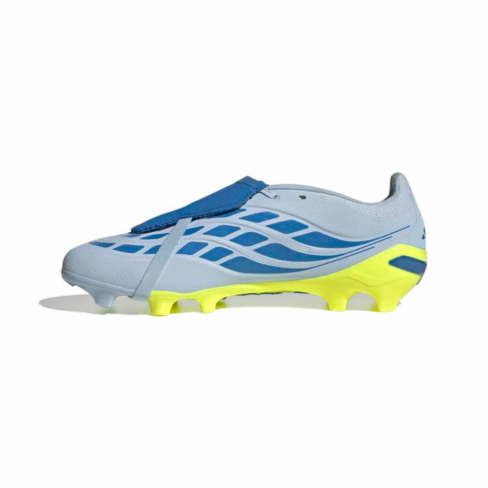 Adidas Predator League Fold-Over Tongue FG Football Boots (Crystal Sky/Ray Blue/Team Solar Yellow 2)