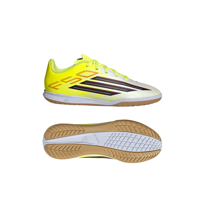Adidas F50 Club Jnr Indoor Football Shoes (Solar Yellow 2/Core Black/Lucid Red)