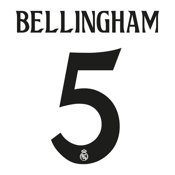 Real Madrid Home Print 24/25 (Adult) - BELLINGHAM 5