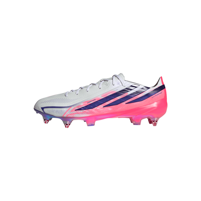 Adidas F50 Hyperfast Elite SG Football Boots (White/Solar Purple/Solar Turbo)