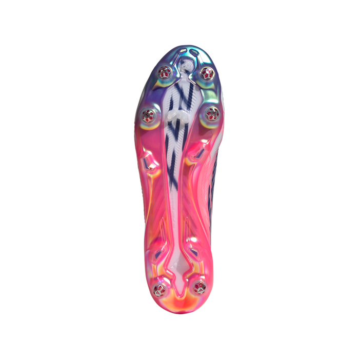 Adidas F50 Hyperfast Elite SG Football Boots (White/Solar Purple/Solar Turbo)