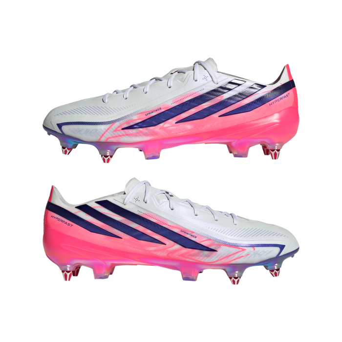 Adidas F50 Hyperfast Elite SG Football Boots (White/Solar Purple/Solar Turbo)