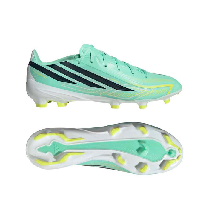 Adidas F50 Hyperfast League FG Football Boots (Pulse Mint/Night Navy/Solar Lemon)
