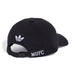 Manchester United dad cap in black and white with embroidered club crest