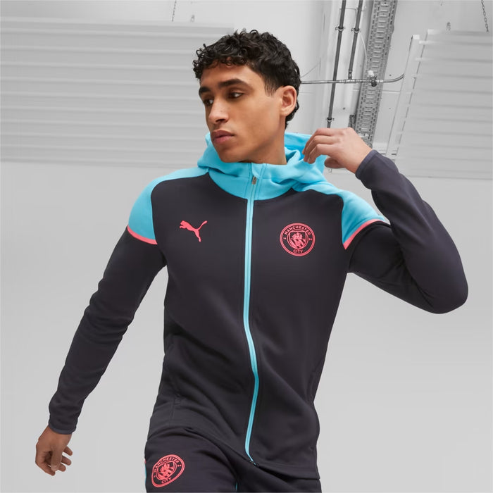 Manchester City Casuals Hooded Jacket (Navy/Blue)