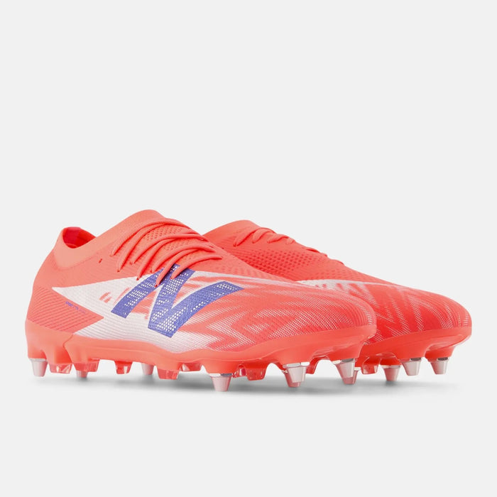 New Balance Furon v8 Elite SG Football Boots (Energy Red/Navy/Light Cyclone)