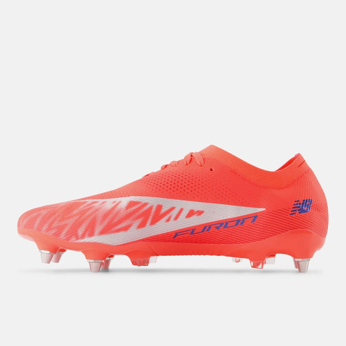 New Balance Furon v8 Elite SG Football Boots (Energy Red/Navy/Light Cyclone)