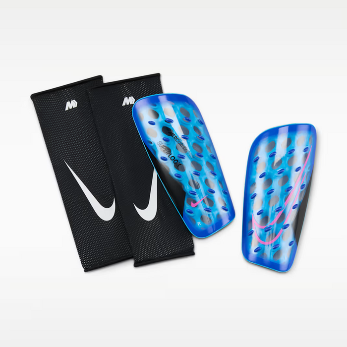 Nike Mercurial Flylite SuperLock Shinguards (Racer Blue/Black/Pink Blast)