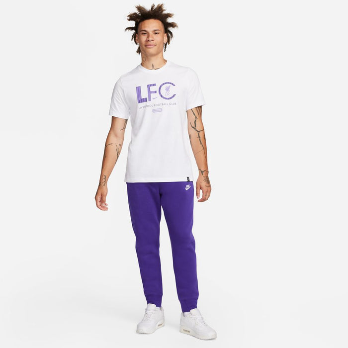 Nike Liverpool FC Mercurial Adult Football T-Shirt (White/Purple)