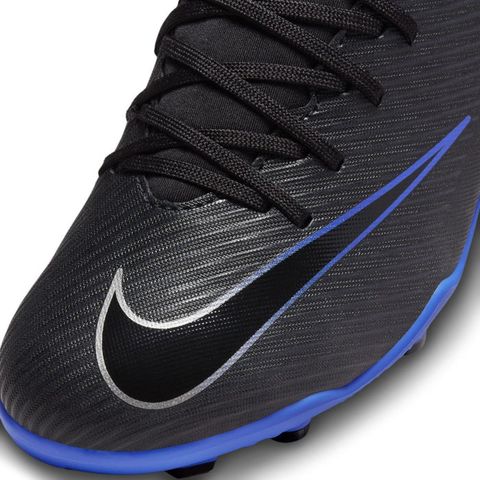Nike Mercurial Superfly 9 Club FG Jnr Football Boots (Black/Chrome/Hyper Royal)