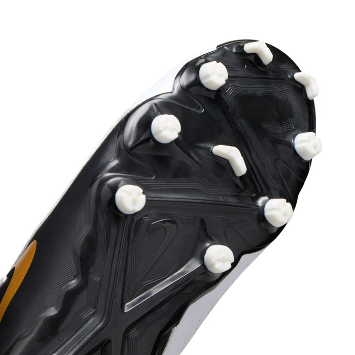 Nike Phantom GX2 Academy FG Jnr Football Boots (White/Black/Metallic Gold)