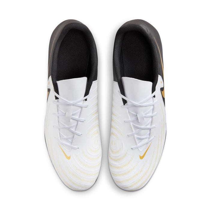 Nike Phantom GX II Club FG/MG Football Boots (White/Black/Metallic Gold)