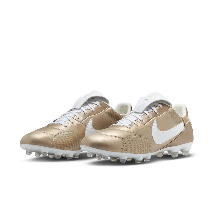 Nike Premier III FG Football Boots (Metallic Gold/White)