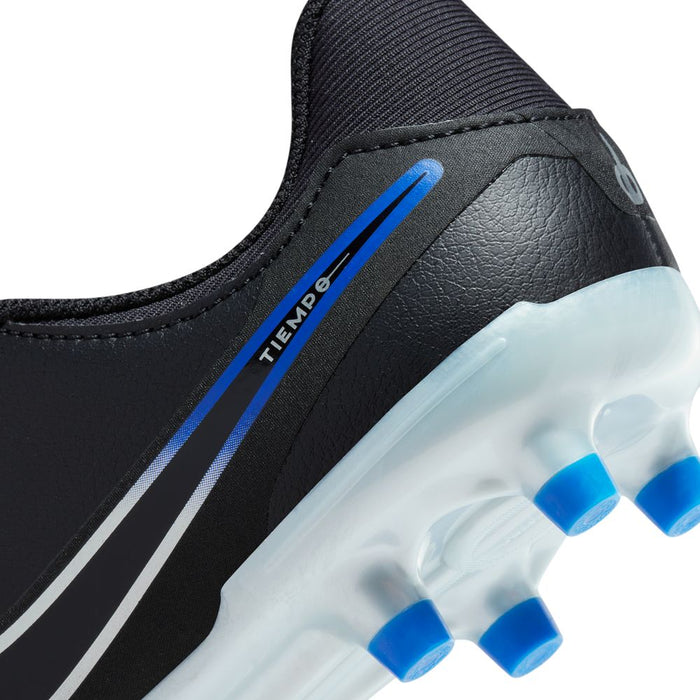 Nike Tiempo Legend 10 Academy Jnr FG/MG Football Boots (Black/Chrome/Hyper Royal)