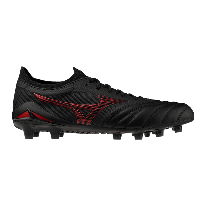 Mizuno Morelia Neo IV Beta Japan FG Football Boots (Black/Morelia 40th Red/Black)