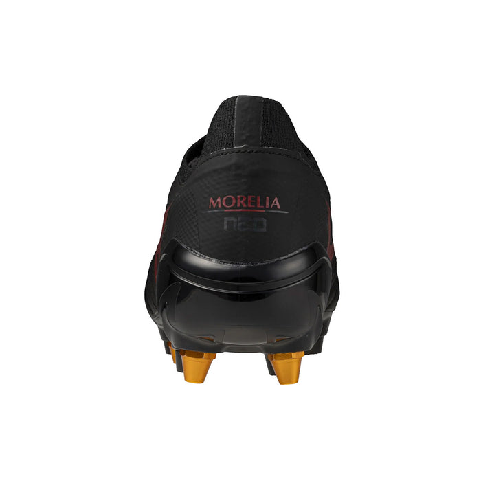 Mizuno Morelia Neo IV Beta Elite Mix SG Football Boots (Black/40th Red/Black)