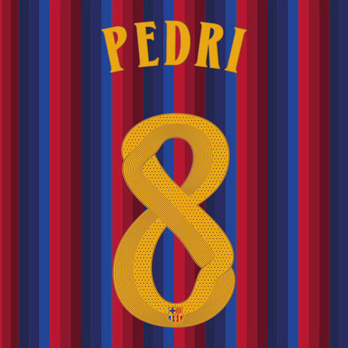 FC Barcelona Home Print 26/27 (Adult) - PEDRI 8