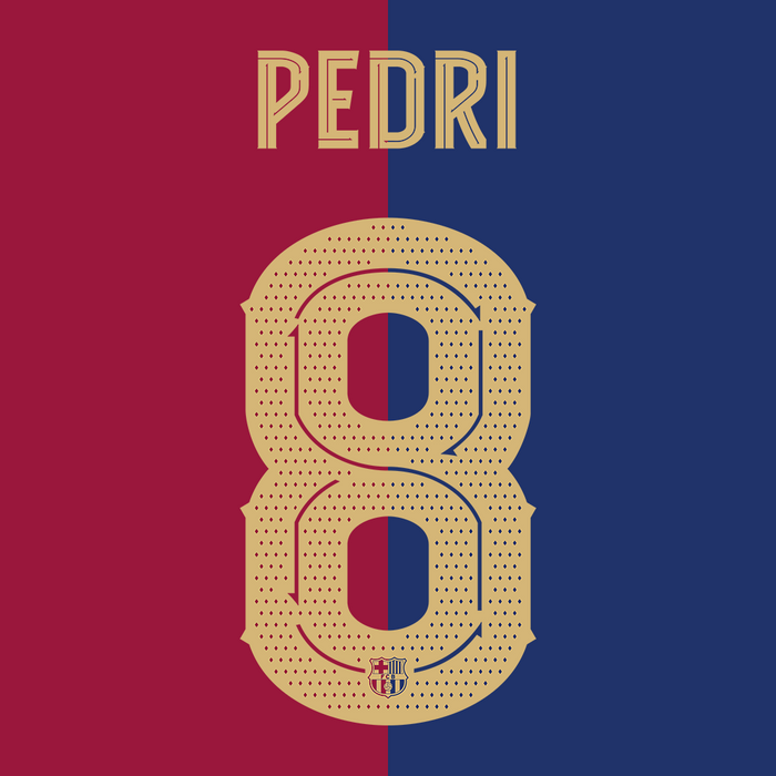FC Barcelona Home Print 24/25 (Adult) - PEDRI 8