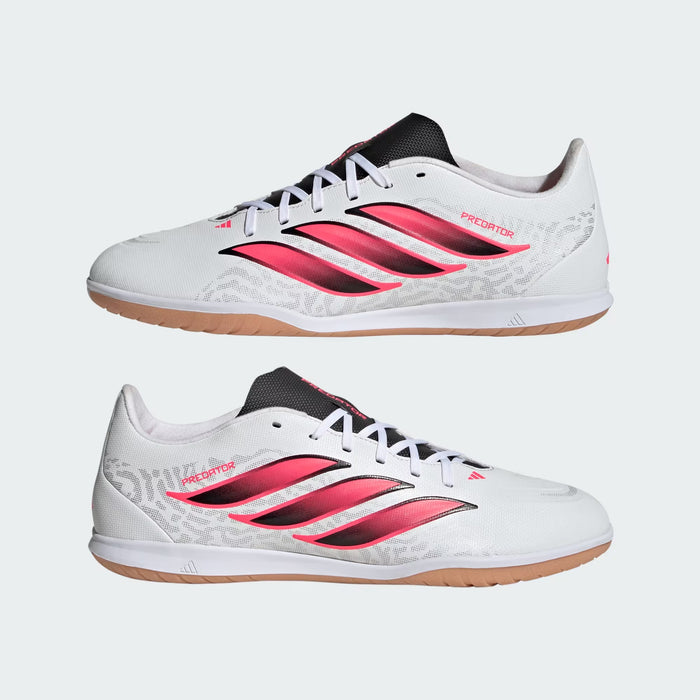 Adidas Predator Club IN Sala Indoor Football Shoes (White/Solar Turbo/Core Black)