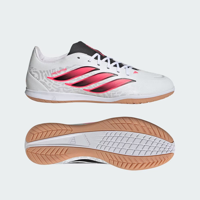 Adidas Predator Club IN Sala Indoor Football Shoes (White/Solar Turbo/Core Black)