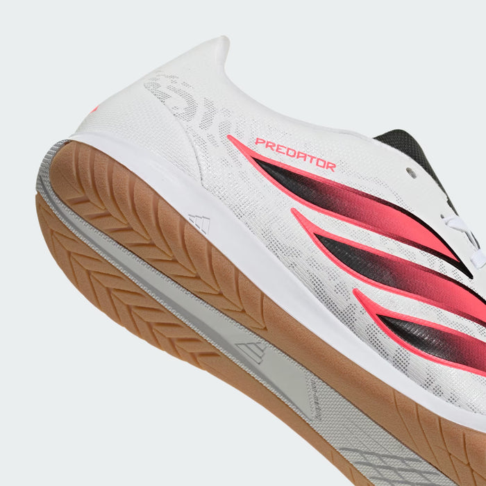 Adidas Predator Club IN Sala Indoor Football Shoes (White/Solar Turbo/Core Black)