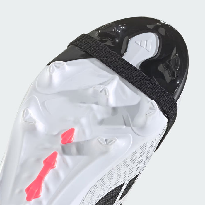 Adidas Predator League Fold-Over Tongue FG Jnr Football Boots (White/Solar Turbo/Core Black)