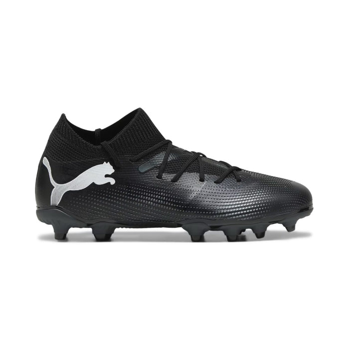 Puma Future 7 Match FG/AG Jnr Football Boots (Black/White)
