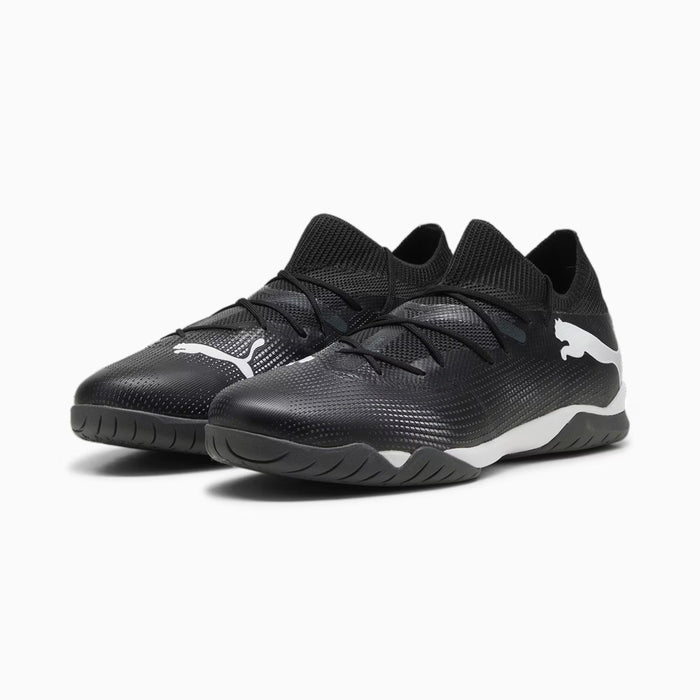 Puma Future 7 Match IT Indoor Football Shoes (Black/White)