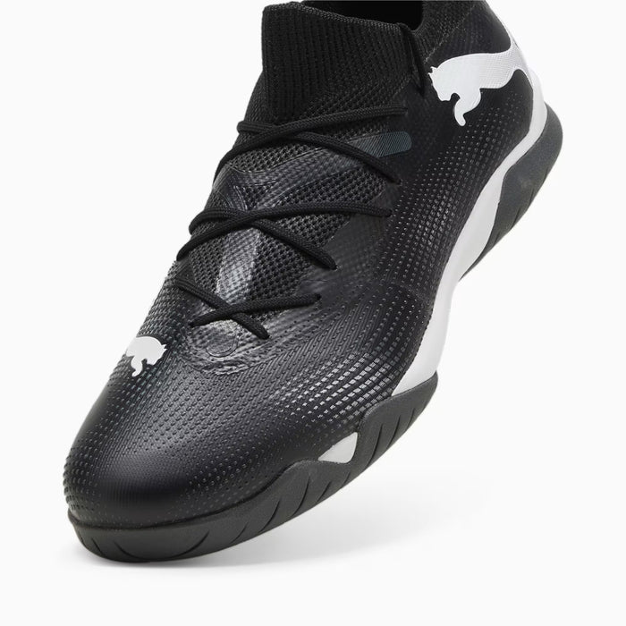 Puma Future 7 Match IT Indoor Football Shoes (Black/White)