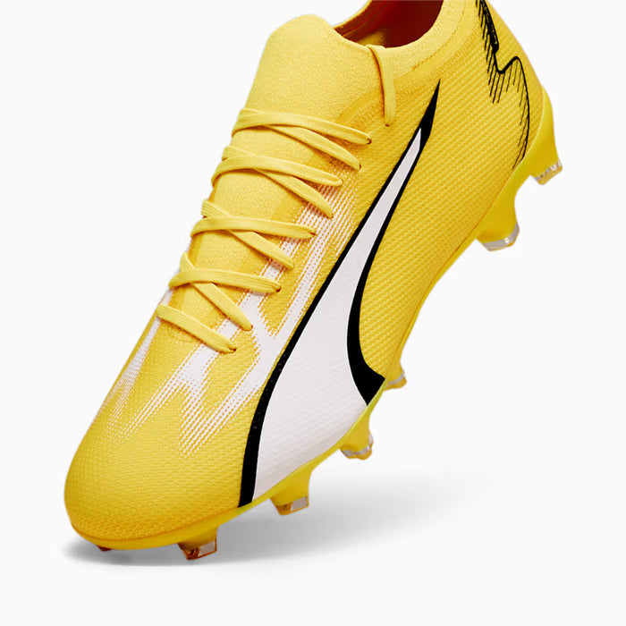 Puma Ultra Match FG/AG Football Boots (Yellow Blaze/White/Black)