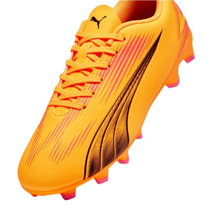 Puma Ultra Play FG/AG Jnr Football Boots (Sunset Glow/Black/Sun Stream)