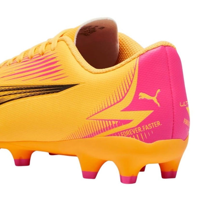 Puma Ultra Play FG/AG Jnr Football Boots (Sunset Glow/Black/Sun Stream)