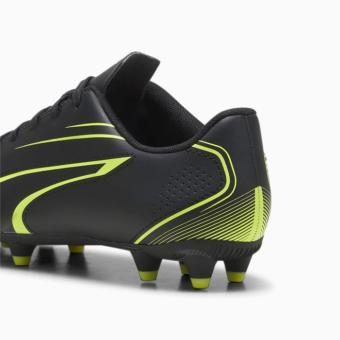 Puma Vitoria Jnr FG/AG Football Boots (Black/Electric Lime)