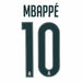 Real Madrid Mbappé 10 name and number print, adult, for the 26/27 home shirt