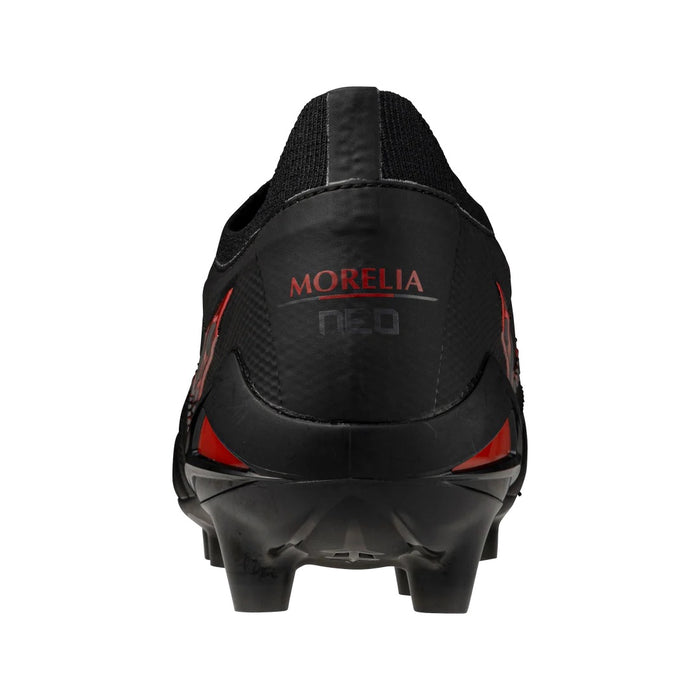 Mizuno Morelia Neo IV Beta Japan FG Football Boots (Black/Morelia 40th Red/Black)