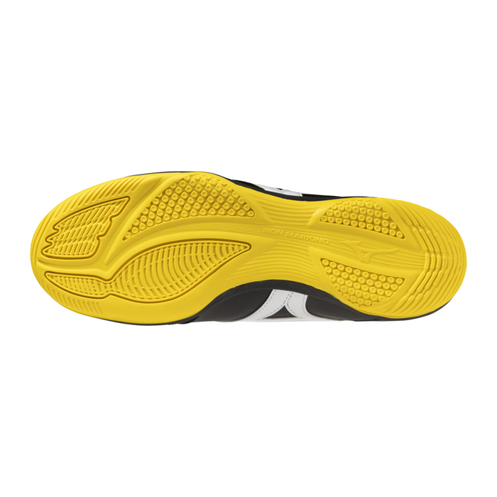 Mizuno MRL Sala Club IN indoor football shoe in graphite and cyber yellow