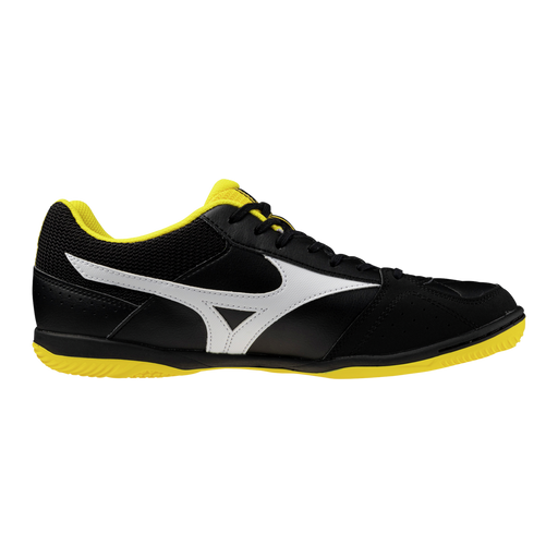 Mizuno MRL Sala Club IN indoor football shoe in graphite and cyber yellow
