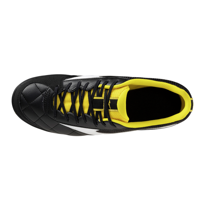 Mizuno MRL Sala Club IN indoor football shoe in graphite and cyber yellow