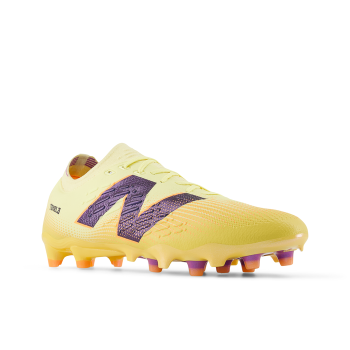 New Balance Tekela Pro Low Laced V4+ FG Football Boots (Parchment/Clementine/Passion Fruit)