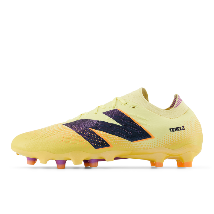 New Balance Tekela Pro Low Laced V4+ FG Football Boots (Parchment/Clementine/Passion Fruit)