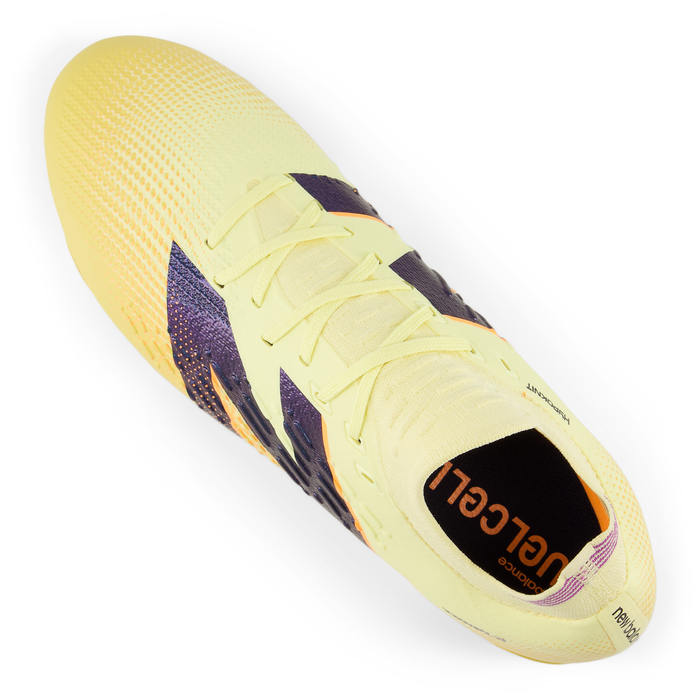 New Balance Tekela Pro Low Laced V4+ FG Football Boots (Parchment/Clementine/Passion Fruit)