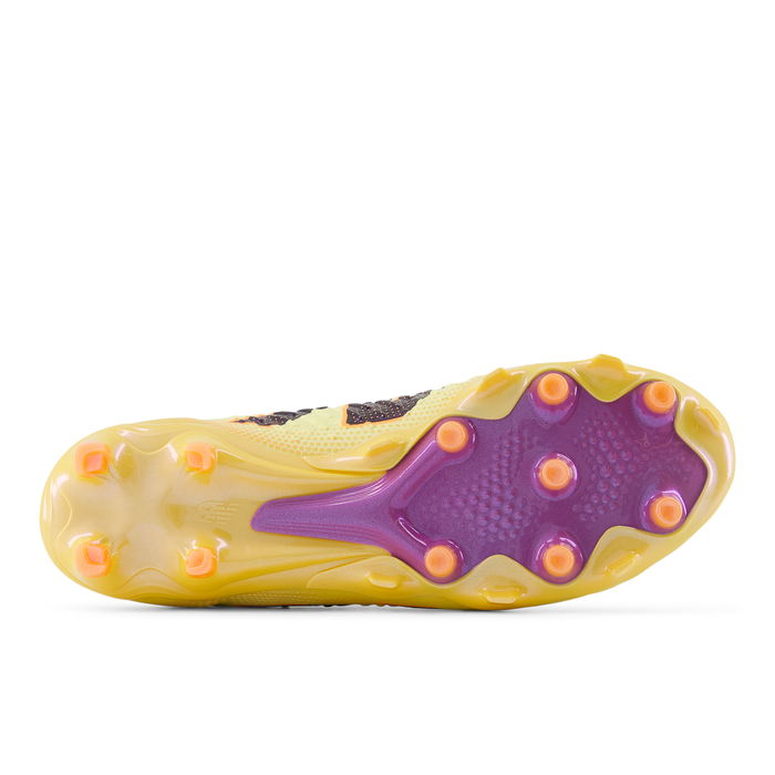 New Balance Tekela Pro Low Laced V4+ FG Football Boots (Parchment/Clementine/Passion Fruit)