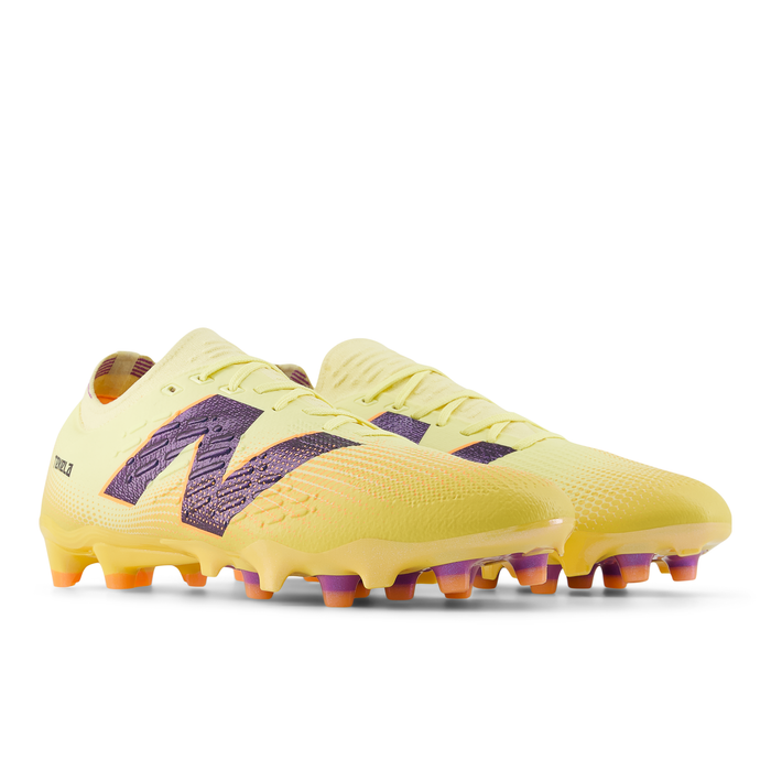 New Balance Tekela Pro Low Laced V4+ FG Football Boots (Parchment/Clementine/Passion Fruit)