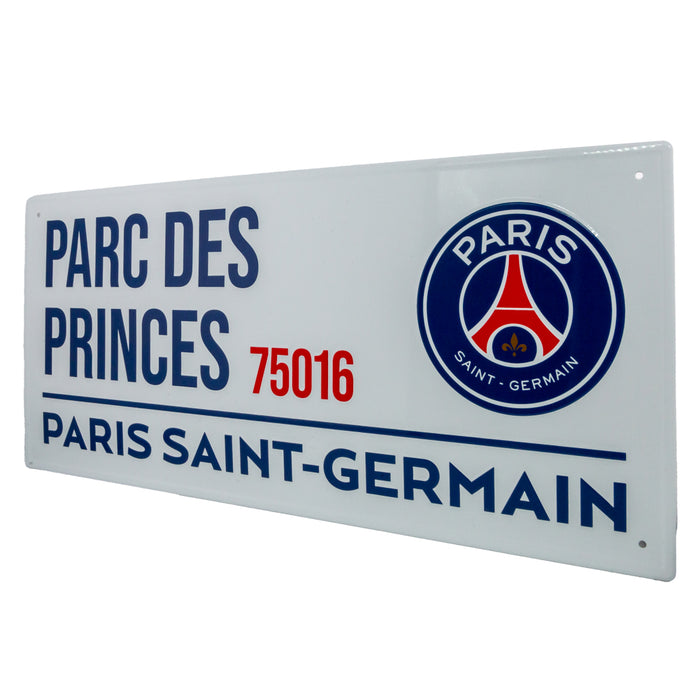 Paris Saint Germain White Street Sign