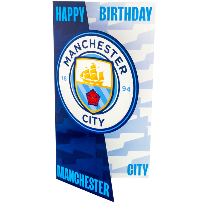 Manchester City Crest Birthday Card