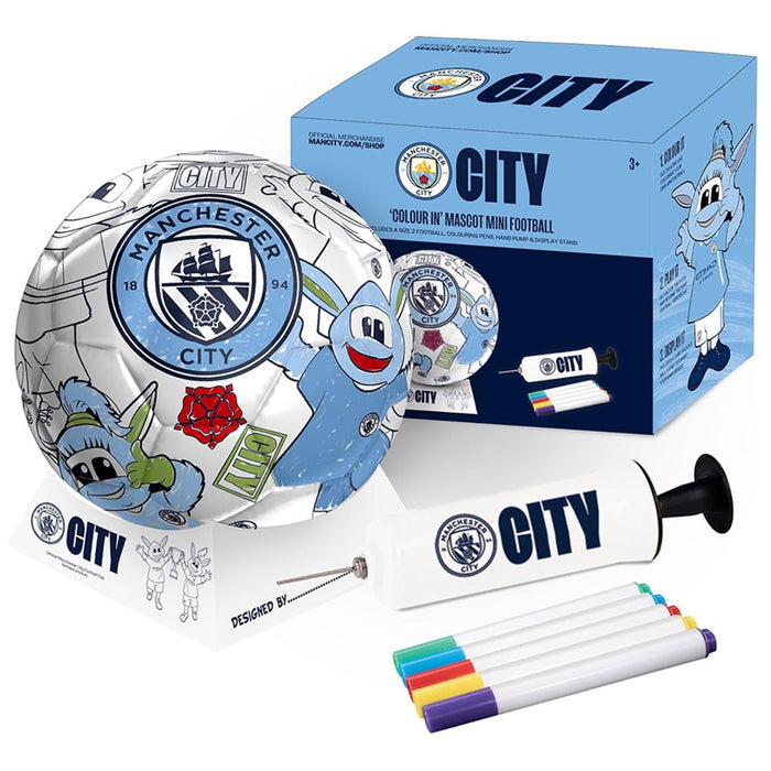 Manchester City 'Colour In' Mini Football Set