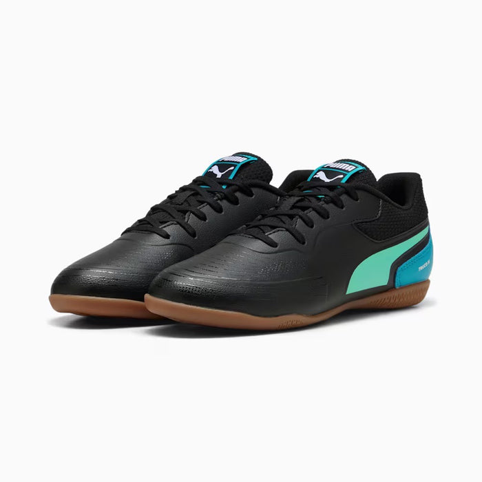 Puma Truco III Jnr IN Indoor Football Shoes (Black/Aquatic/Tropical Blue/White)