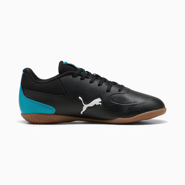 Puma Truco III Jnr IN Indoor Football Shoes (Black/Aquatic/Tropical Blue/White)